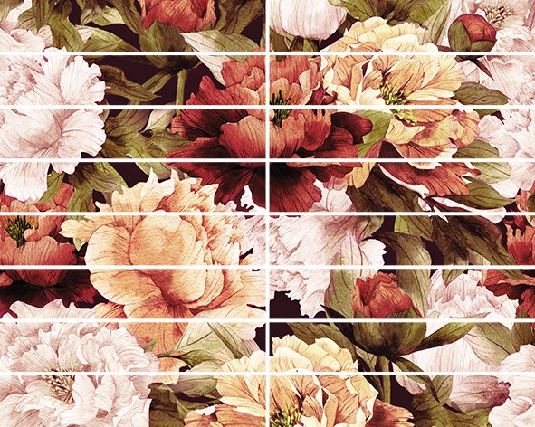 Peony Бордюр 4х25 Peony Бордюр 4х25