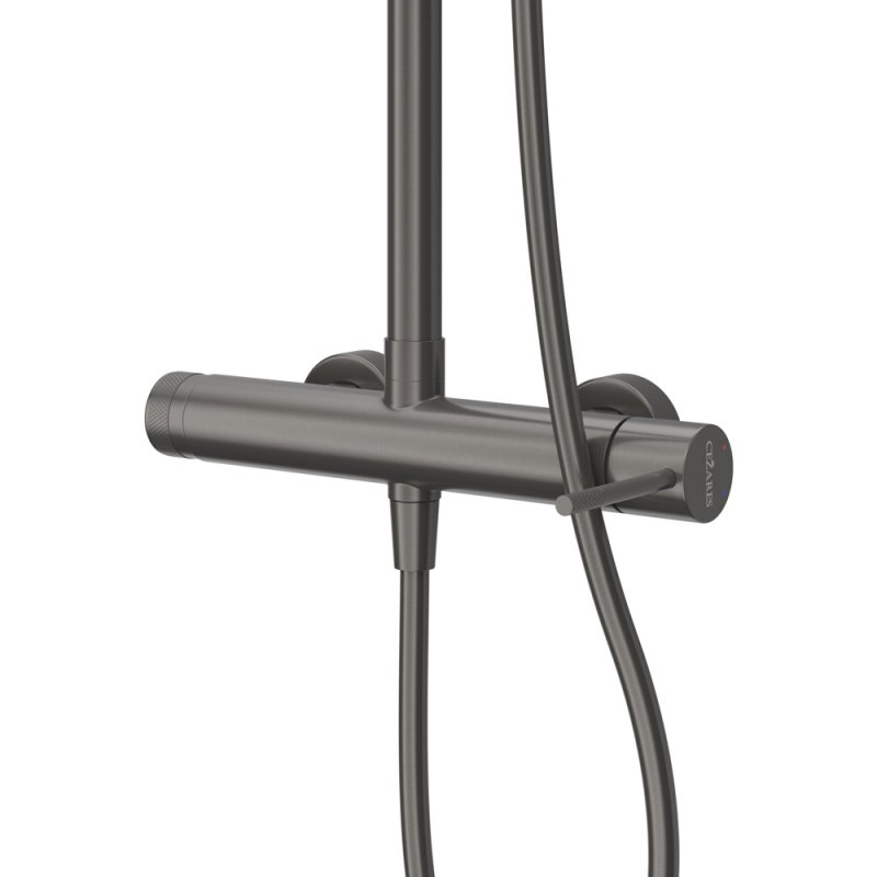 RELAX-CD-BORO Душевая стойка со смесителем, брашированное золото RELAX-CD-BORO Душевая стойка со смесителем, брашированное золото