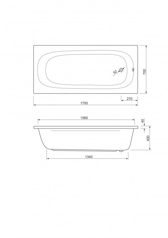 Акриловая ванна CEZARES PIAVE-160-70-42-W37 Акриловая ванна CEZARES PIAVE-160-70-42-W37