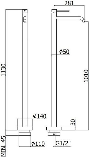 Смеситель для раковины Paffoni Light LIG031CR Смеситель для раковины Paffoni Light LIG031CR