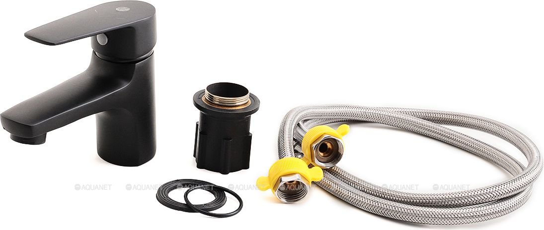 Смеситель для раковины Orange Loop M26-021b черный Смеситель для раковины Orange Loop M26-021b черный