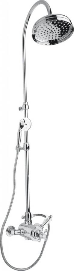 VINTAGE-CD-T-02-Sw Душевая стойка с термостатическим смесителем Исполнение: Бронза, Ручки: Swarovski  VINTAGE-CD-T-02-Sw Душевая стойка с термостатическим смесителем Исполнение: Бронза, Ручки: Swarovski