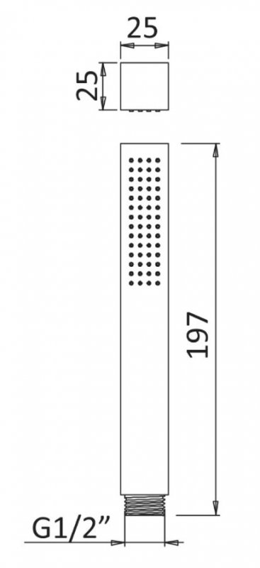 PORTA-CD-SS Душевая колонна со смесителем для верхнего и ручного душа, верхний душ из нержавеющей стали, исполнение sunset PORTA-CD-SS Душевая колонна со смесителем для верхнего и ручного душа, верхний душ из нержавеющей стали, исполнение sunset