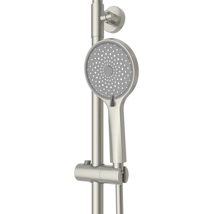 STYLUS-CVD-NOP Душевая стойка со смесителем и изливом, черный матовый STYLUS-CVD-NOP Душевая стойка со смесителем и изливом, черный матовый