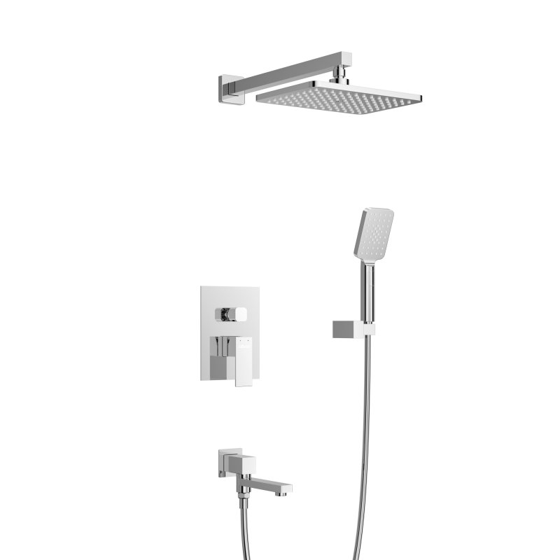 SLIDER-VDSET-GM Душевой комплект встраиваемый с изливом (смеситель, верхний душ, ручной душ со шлангом, излив, штуцер с держателем), оружейная сталь SLIDER-VDSET-GM Душевой комплект встраиваемый с изливом (смеситель, верхний душ, ручной душ со шлангом, излив, штуцер с держателем), оружейная сталь