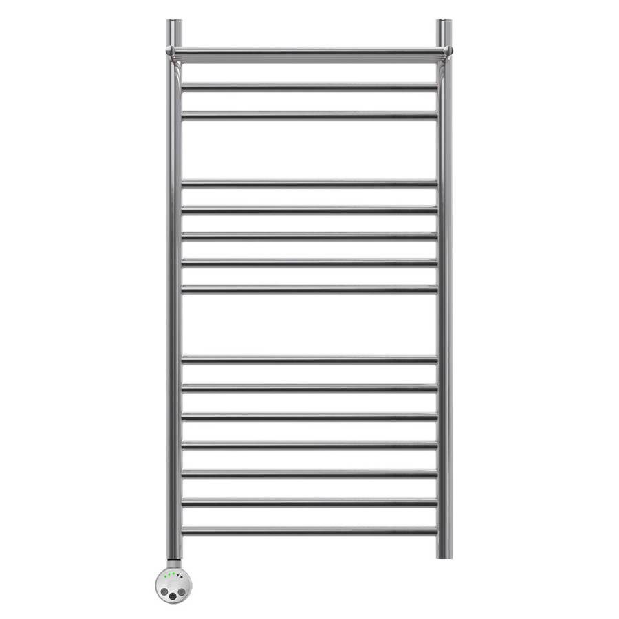 Полотенцесушитель электрический Point Аврора PN10150SPE П14 500x1000 с полкой левый/правый, хром Полотенцесушитель электрический Point Аврора PN10150SPE П14 500x1000 с полкой левый/правый, хром