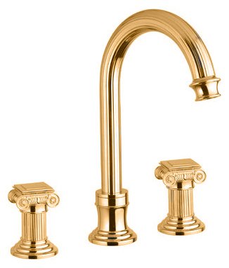 OLIMP-BLS2-A-02-O Смеситель на раковину на три отверстия, высокий, с донным клапаном, бронза OLIMP-BLS2-A-02-O Смеситель на раковину на три отверстия, высокий, с донным клапаном, бронза