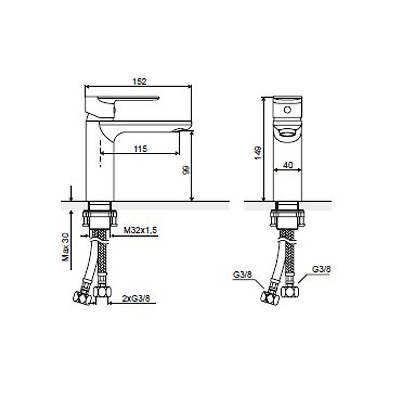 Смеситель для умывальника EXCELLENT Glad ARAC.1101CR (хром) Смеситель для умывальника EXCELLENT Glad ARAC.1101CR (хром)