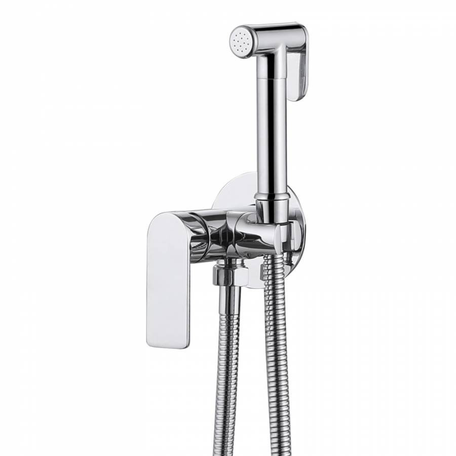 Смеситель ABBER Weiss Insel AF8025 с гигиеническим душем, хром Смеситель ABBER Weiss Insel AF8025 с гигиеническим душем, хром