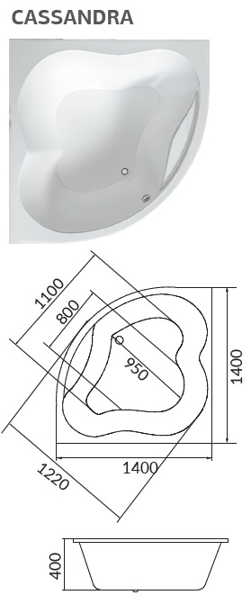 Акриловая ванна 1Marka Aura 160х105 R 01ау1610п Акриловая ванна 1Marka Aura 160х105 R 01ау1610п