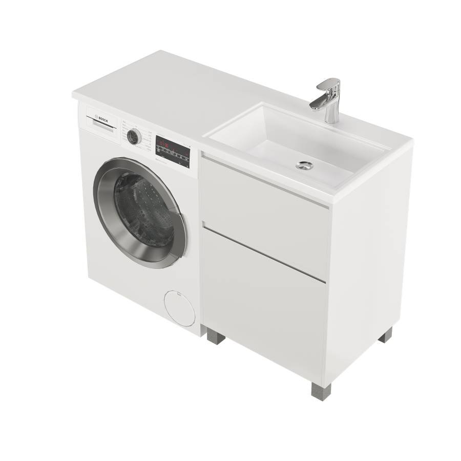 Тумба с раковиной напольная Creto Cafor White 120 правосторонняя Тумба с раковиной напольная Creto Cafor White 120 правосторонняя
