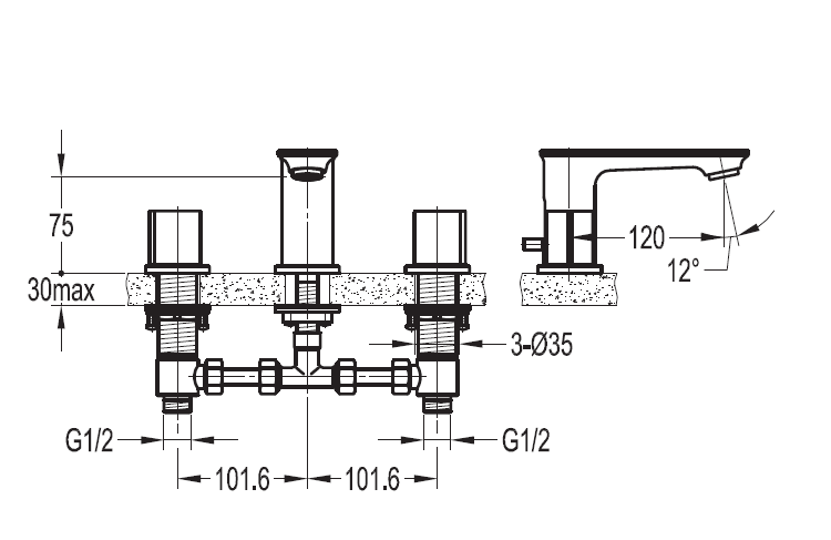 CITY-BLS-01 Смеситель на раковину с донным клапаном CITY-BLS-01 Смеситель на раковину с донным клапаном