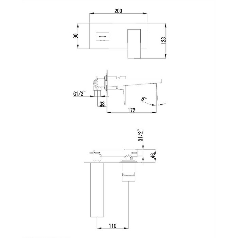 Смеситель для умывальника скрытого монтажа OMNIRES FRESH FR7115CR (хром) Смеситель для умывальника скрытого монтажа OMNIRES FRESH FR7115CR (хром)
