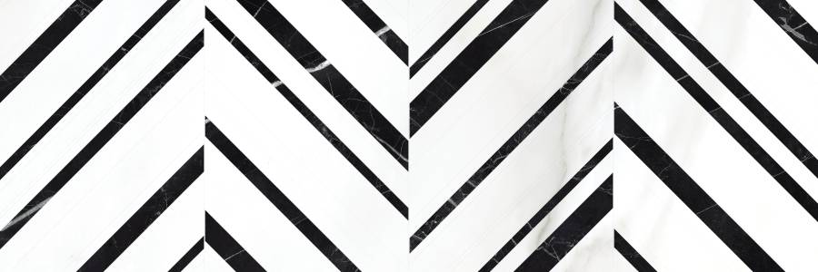 Плитка Meissen Keramik Gatsby черно-белый 25x75 GTU441 Плитка Meissen Keramik Gatsby черно-белый 25x75 GTU441