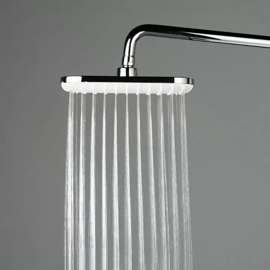 Душевая колонна квадратная FONTE на 2 потока без смесителя, черный матовый Душевая колонна квадратная FONTE на 2 потока без смесителя, черный матовый