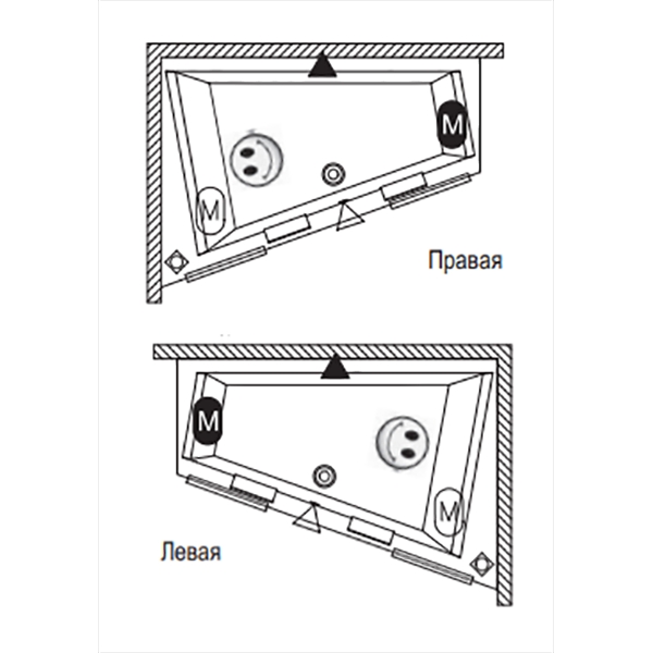 Акриловая ванна DOPPIO L Акриловая ванна DOPPIO L
