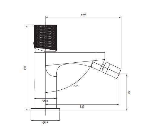 Смеситель для биде OMNIRES CONTOUR CT8020AT (антрацит) Смеситель для биде OMNIRES CONTOUR CT8020AT (антрацит)