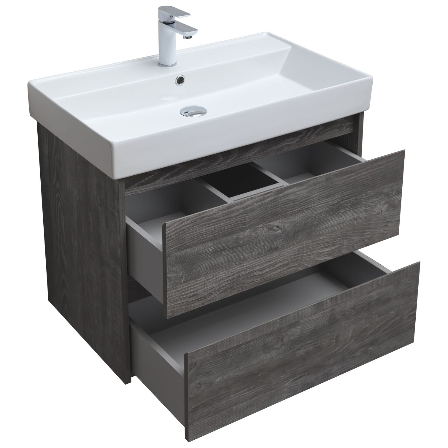 Тумба под раковину Aquanet Nova Lite 75 дуб серый (2 ящика) Тумба под раковину Aquanet Nova Lite 75 дуб серый (2 ящика)