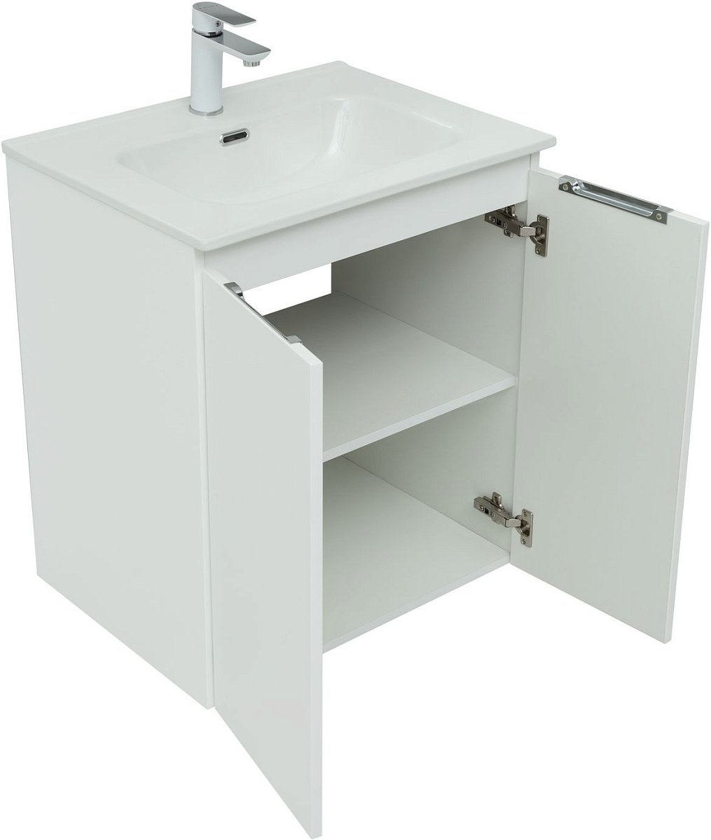 Тумба под раковину Aquanet Алвита New 60 2 дверцы, белый матовый Тумба под раковину Aquanet Алвита New 60 2 дверцы, белый матовый