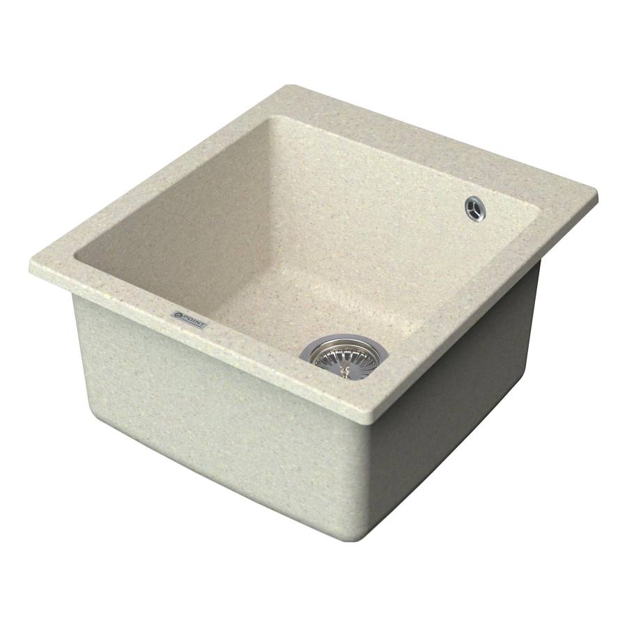 Мойка кухонная Point Моко 47 PN3006BG, светло-бежевый Мойка кухонная Point Моко 47 PN3006BG, светло-бежевый