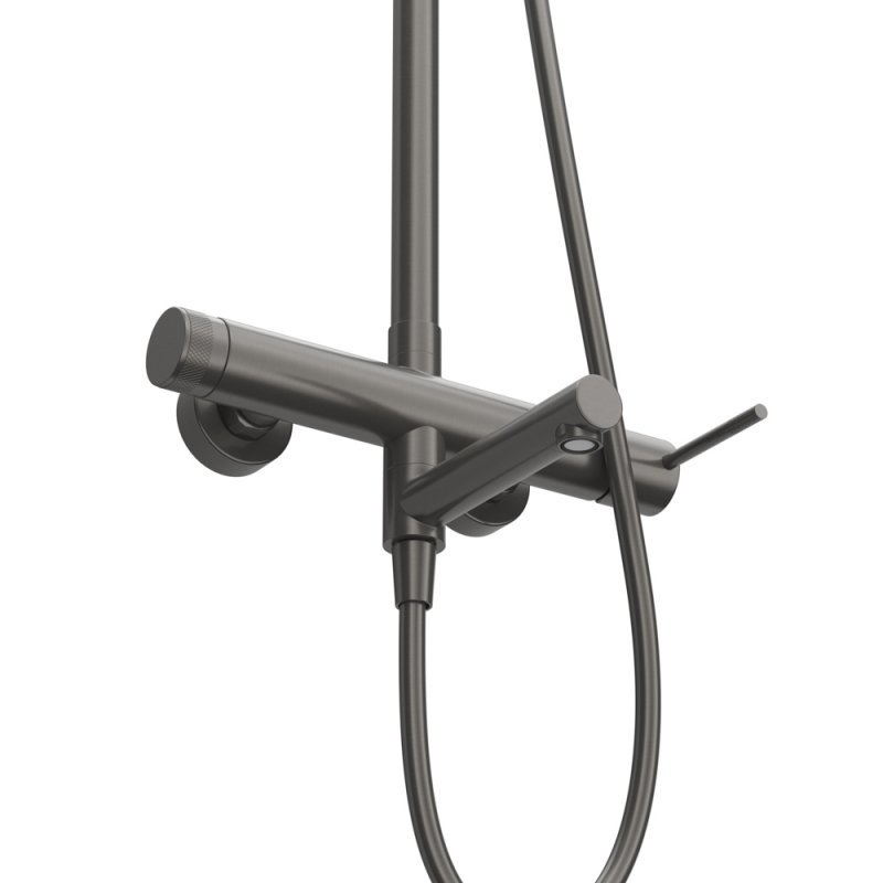 RELAX-CVD-NOP Душевая стойка со смесителем и изливом, черный матовый RELAX-CVD-NOP Душевая стойка со смесителем и изливом, черный матовый