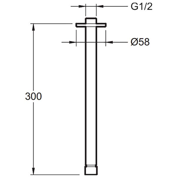 Душевой кронштейн Jacob Delafon Eo E10043-CP хром Душевой кронштейн Jacob Delafon Eo E10043-CP хром
