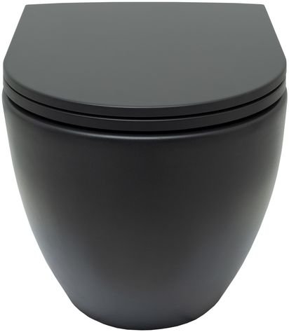 Чаша подвесного унитаза Allen Brau Reality 4.32006.31 черный матовый Чаша подвесного унитаза Allen Brau Reality 4.32006.31 черный матовый
