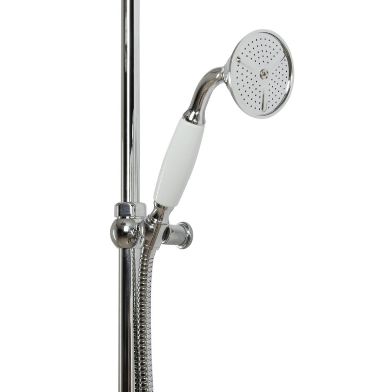 GOLF-CD-02-Bi Душевая стойка со смесителем, верхним и ручным душем Исполнение: Бронза, Ручки: Бронза  GOLF-CD-02-Bi Душевая стойка со смесителем, верхним и ручным душем Исполнение: Бронза, Ручки: Бронза