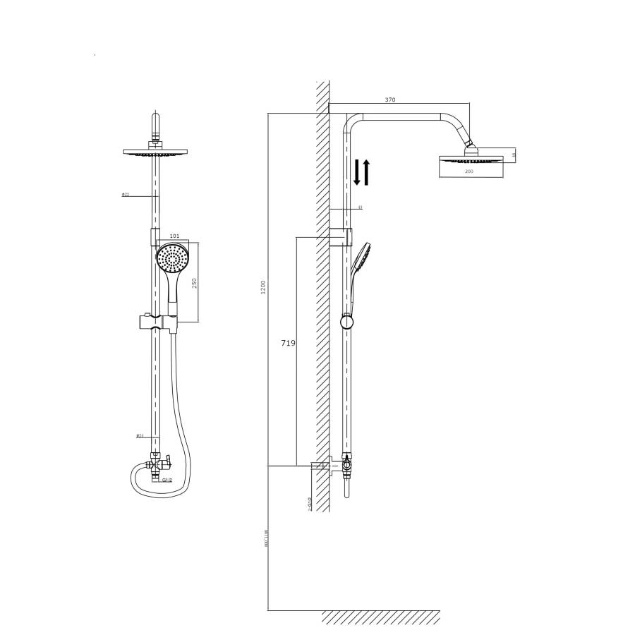 Душевой комплект RUSH Bella (BL4535-111) Душевой комплект RUSH Bella (BL4535-111)