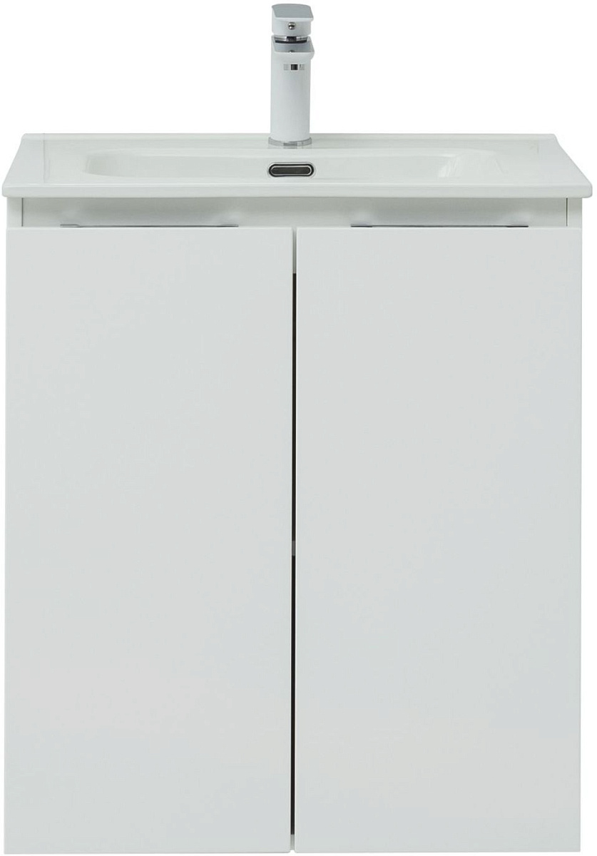 Тумба под раковину Aquanet Алвита New 60 2 дверцы, белый матовый Тумба под раковину Aquanet Алвита New 60 2 дверцы, белый матовый