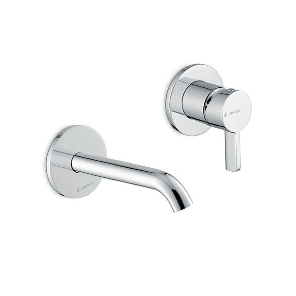 Смеситель для раковины LINEA однорычажный настенный, хром глянец Смеситель для раковины LINEA однорычажный настенный, хром глянец