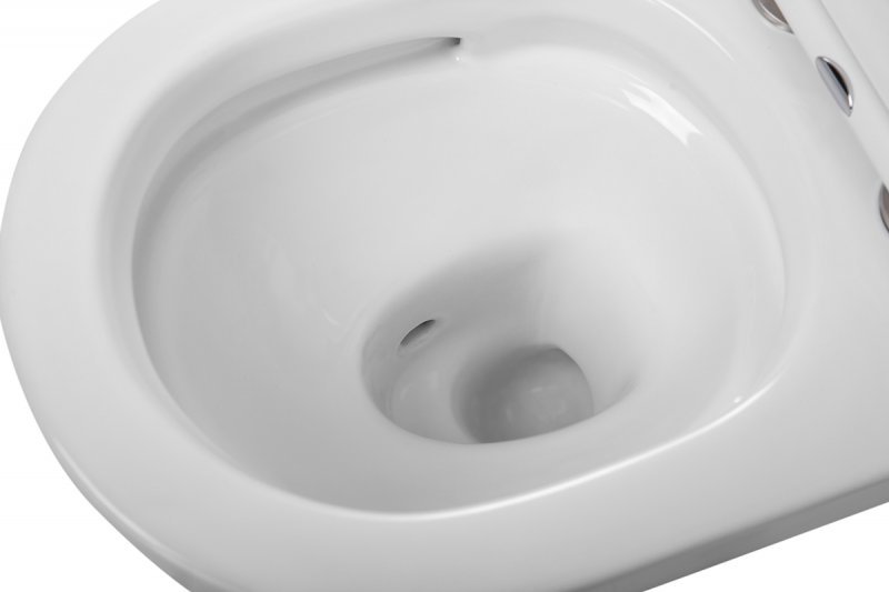 STYLUS-TOR Чаша подвесного унитаза безободкового с системой смыва "Торнадо",  CZR-6601-TH-TOR STYLUS-TOR Чаша подвесного унитаза безободкового с системой смыва "Торнадо",  CZR-6601-TH-TOR