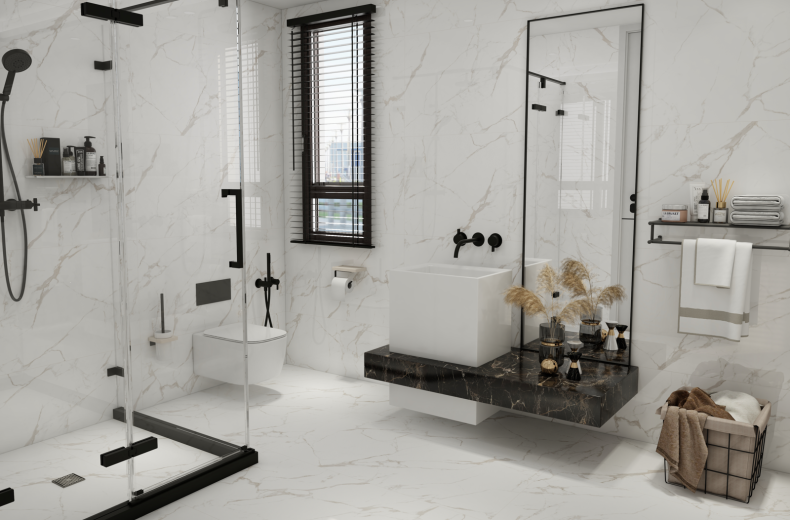 Duna/Colortile - Noble Super White Satin Matt - Керамогранит - Белый - 60x120 cм Duna/Colortile - Noble Super White Satin Matt - Керамогранит - Белый - 60x120 cм