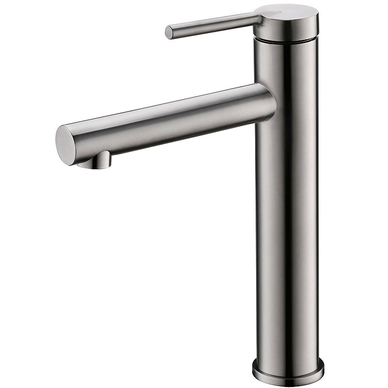 ETNA Смеситель для накладных раковин без донного клапана, нержавеющая сталь, исполнение сатин ETN-LMC-IN ETNA Смеситель для накладных раковин без донного клапана, нержавеющая сталь, исполнение сатин ETN-LMC-IN