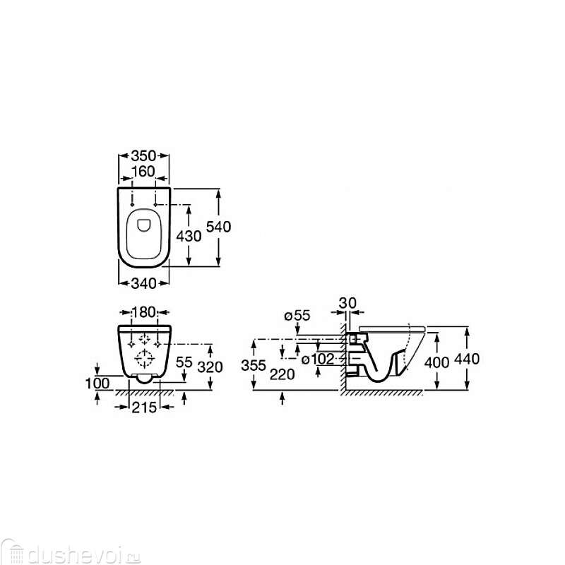 Унитаз подвесной Roca Gap 346477000 Унитаз подвесной Roca Gap 346477000
