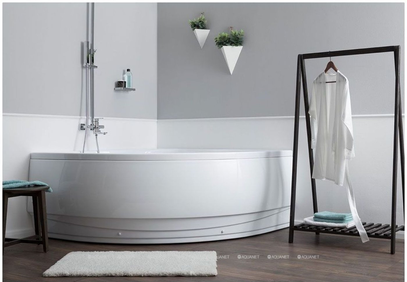 Акриловая ванна Aquanet Santiago 160х160 204034 Акриловая ванна Aquanet Santiago 160х160 204034