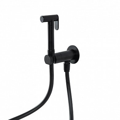 LEAF-DIF-NOP Гигиенический душ со смесителем, исполнение черный матовый