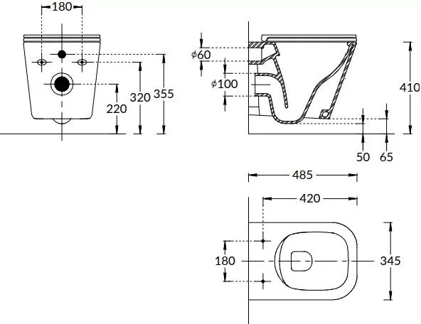 Унитаз Kerama Marazzi Cubo CU.wc.02 подвесной с сиденьем Микролифт Унитаз Kerama Marazzi Cubo CU.wc.02 подвесной с сиденьем Микролифт