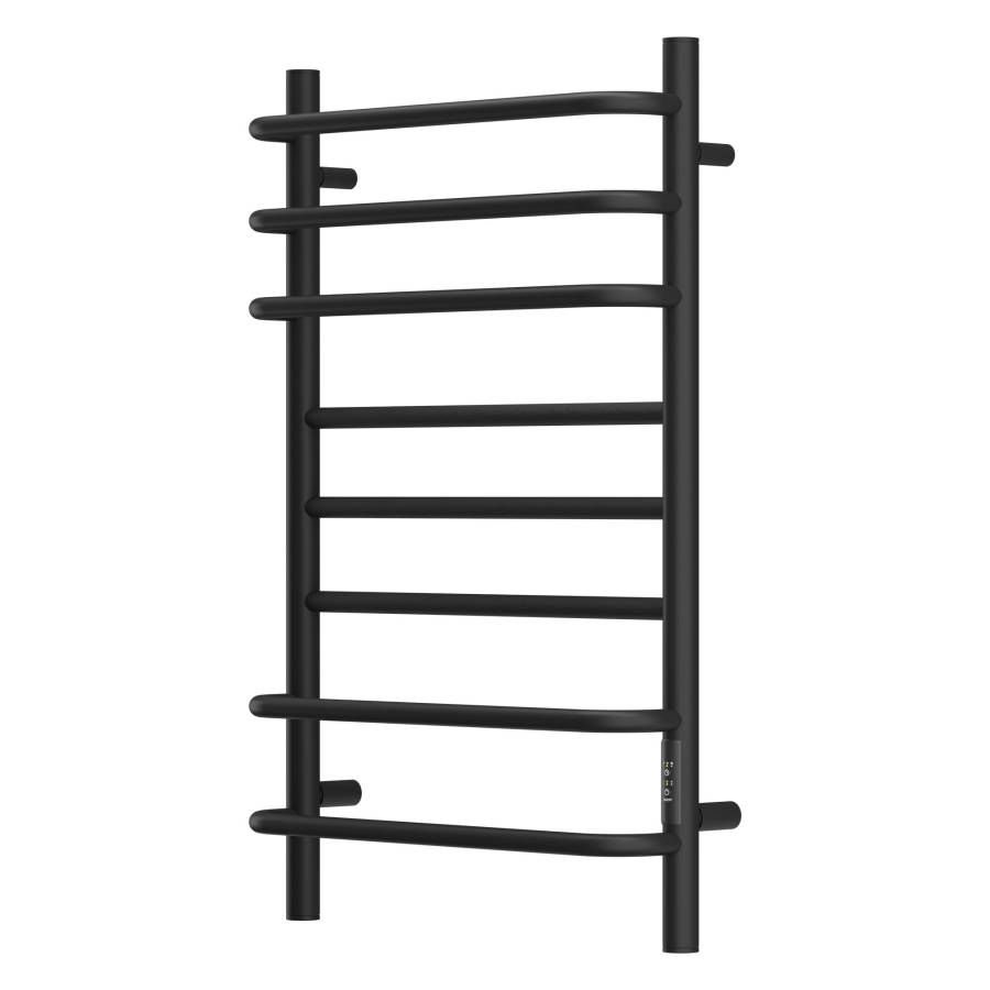 Полотенцесушитель электрический Point Сатурн PN90858B П8 500x800 диммер справа, черный Полотенцесушитель электрический Point Сатурн PN90858B П8 500x800 диммер справа, черный