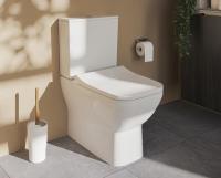 Комплект напольного безободкового унитаза Integra Square Back to Wall, тонкое сиденье микролифт, механизм 3/6 л Комплект напольного безободкового унитаза Integra Square Back to Wall, тонкое сиденье микролифт, механизм 3/6 л