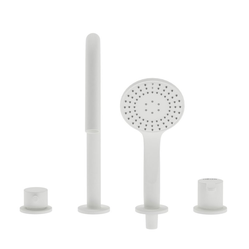 LEAF-BVDM4-PO Смеситель на борт ванны с выдвижным душем и переключателем Исполнение: GoldPVD  LEAF-BVDM4-PO Смеситель на борт ванны с выдвижным душем и переключателем Исполнение: GoldPVD