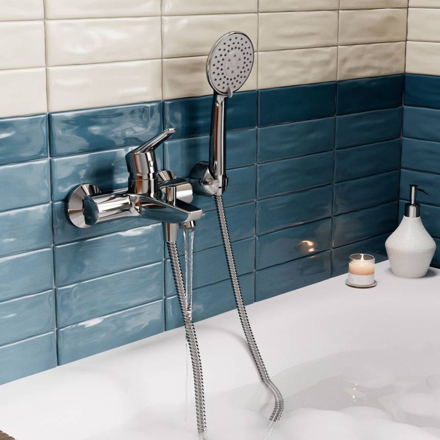 Rhin 4401 Смеситель для ванны с коротким изливом Wasserkraft Rhin 4401 Смеситель для ванны с коротким изливом Wasserkraft