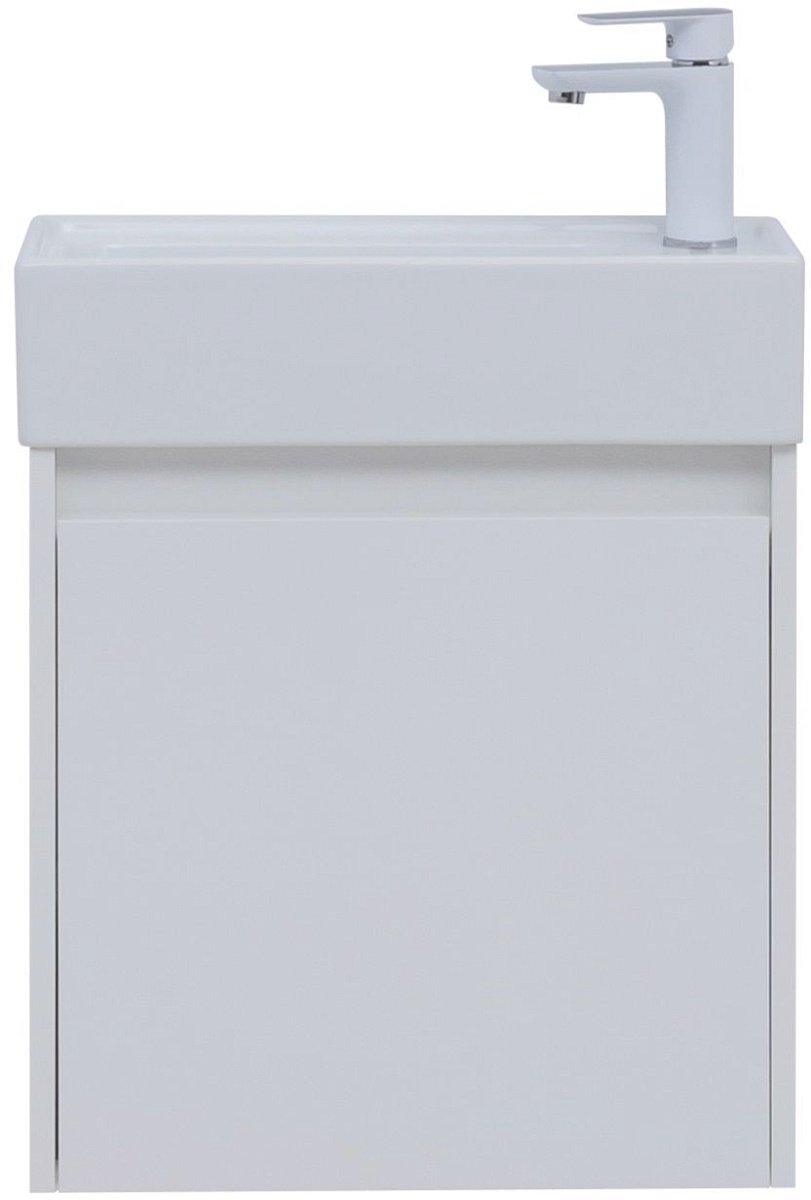 Тумба под раковину Aquanet Nova Lite 50 белый глянец (1 дверца) Тумба под раковину Aquanet Nova Lite 50 белый глянец (1 дверца)