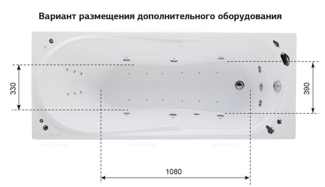 Акриловая ванна Aquanet Hellas 170x70 Акриловая ванна Aquanet Hellas 170x70