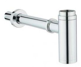 Сифон VITRA Т-вид, металл, под слив 32 мм, вертик регулир. 69-125 мм, горизонт 76-290 мм, A45123EXP