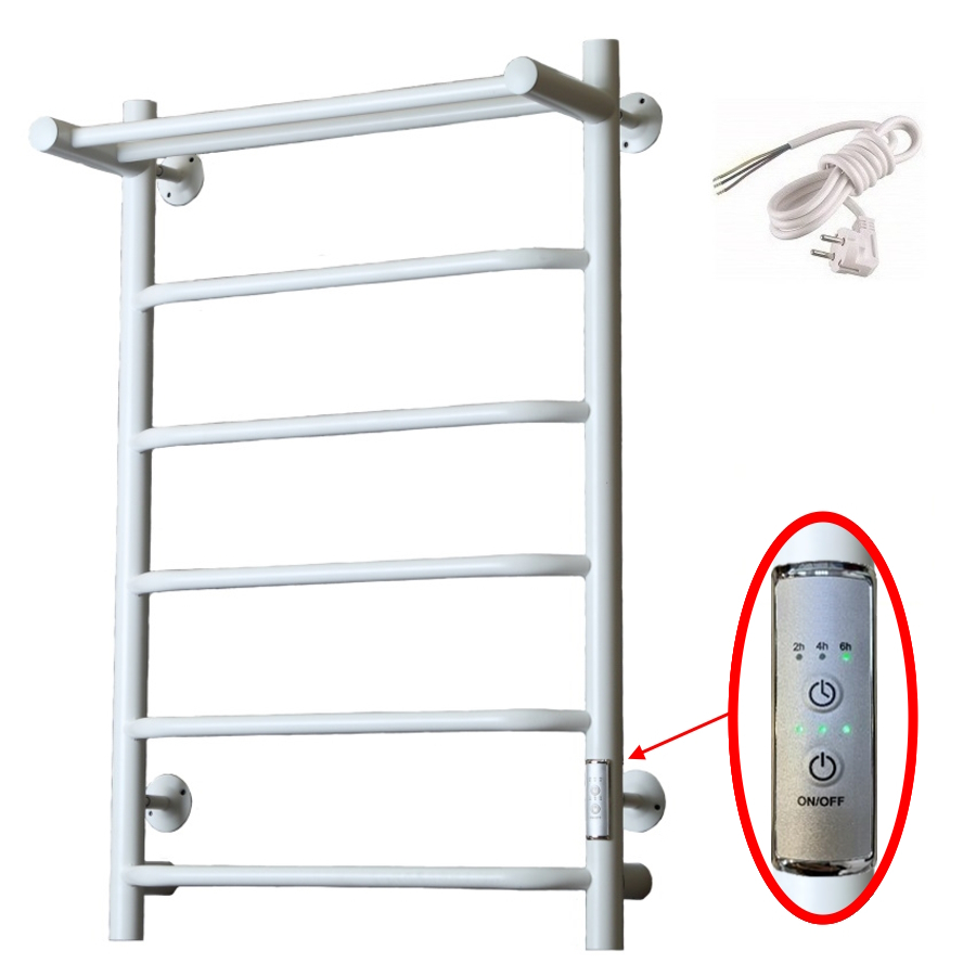 Полотенцесушитель Пэк сп 6 П 80х50 белый ВГП Полотенцесушитель Пэк сп 6 П 80х50 белый ВГП