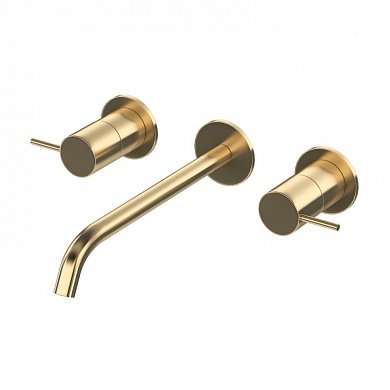 LEAF-BLI3L-L-SR Смеситель для раковины встраиваемый на три отверстия, исполнение Sunrise