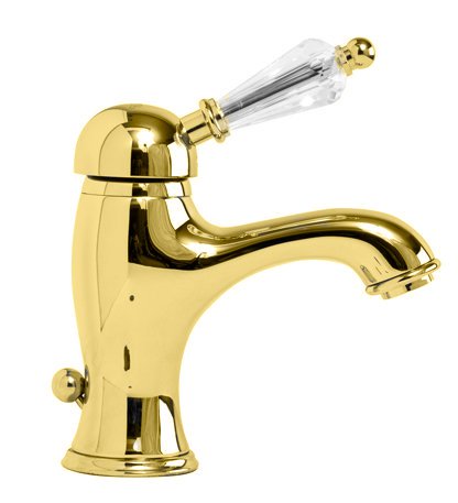 VINTAGE-LSM1-01-Sw-N Смеситель для раковины с донным клапаном Исполнение: Хром, Ручки: Swarovski Nero  VINTAGE-LSM1-01-Sw-N Смеситель для раковины с донным клапаном Исполнение: Хром, Ручки: Swarovski Nero