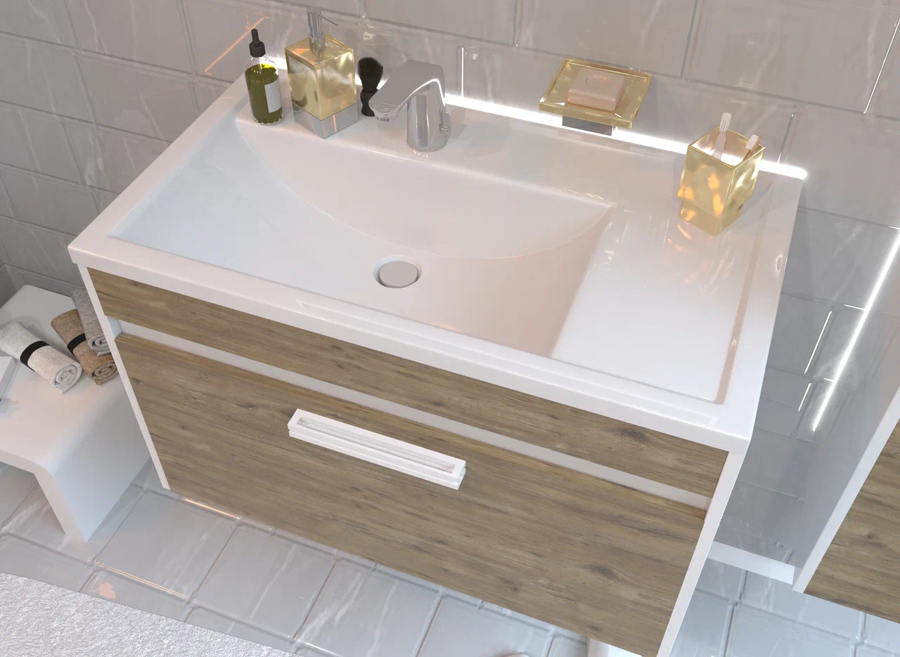 Раковина "Валенсия 80"левая 800х450 Раковина "Валенсия 80"левая 800х450