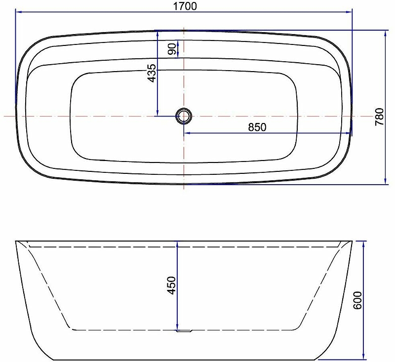 Акриловая ванна Aquanet Family Fine 170x78 95778 Gloss Finish (панель Black matte) Акриловая ванна Aquanet Family Fine 170x78 95778 Gloss Finish (панель Black matte)